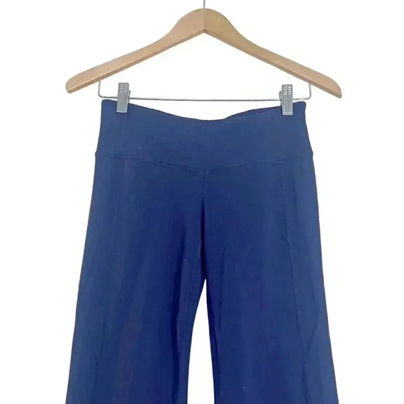 Athleta Dark Midrise Blue Flared Leggings Women's Size S - Picture 2 of 10